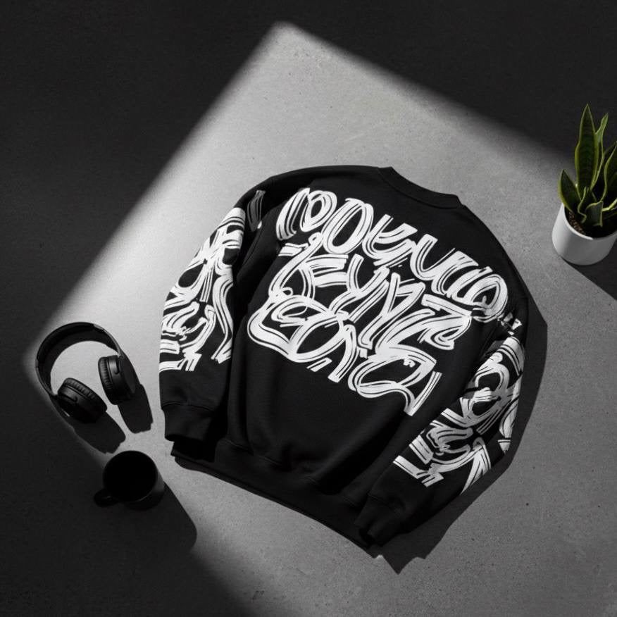 Kynz Black Crew Neck