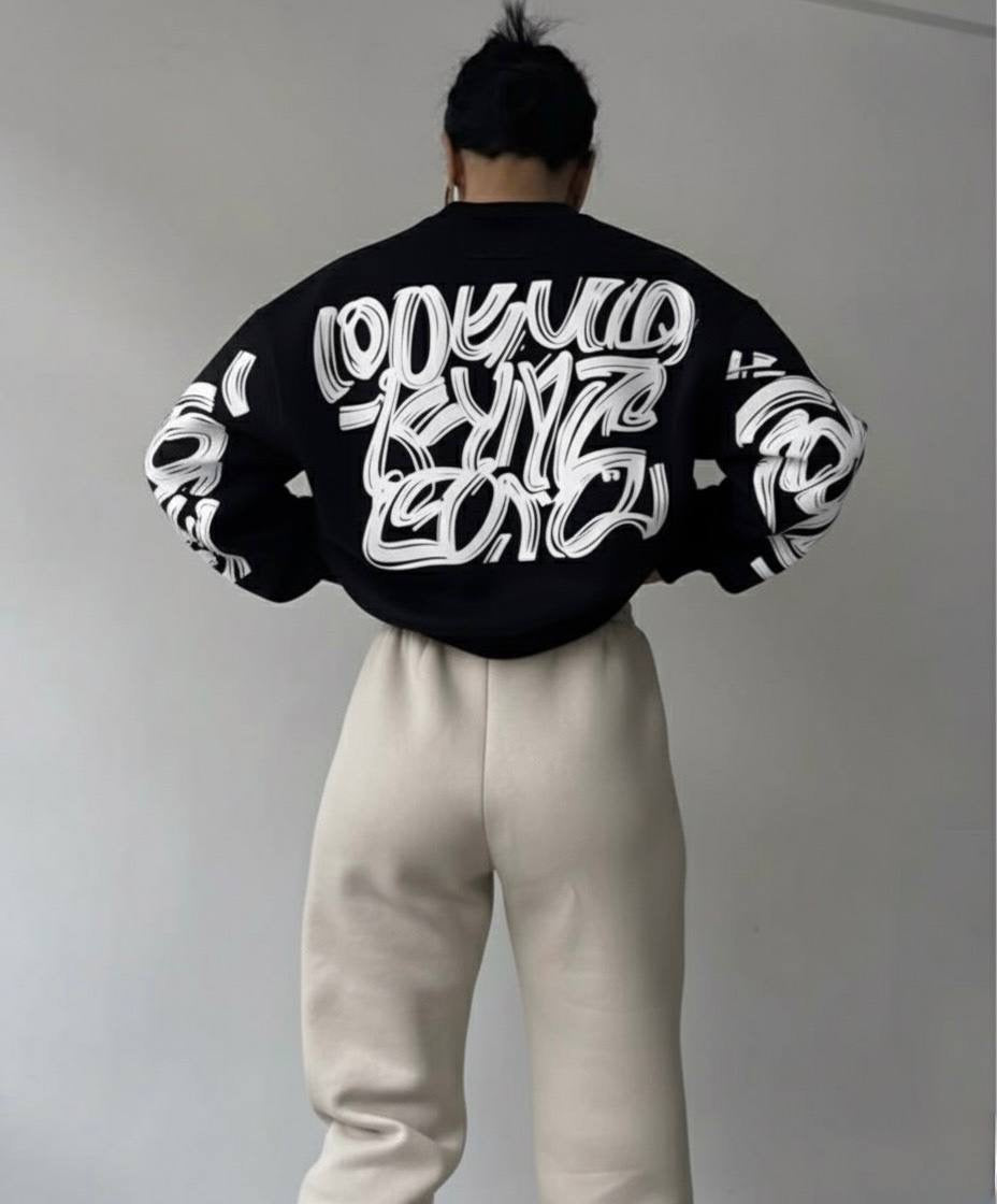 Kynz Black Crew Neck